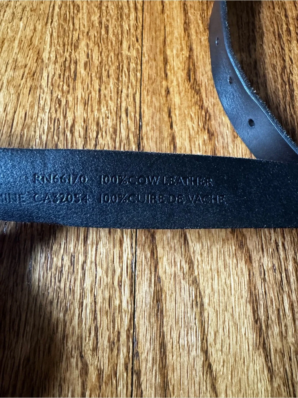 Urban Outfitters Classic Black Leather Belt with Brushed Silver Buckle